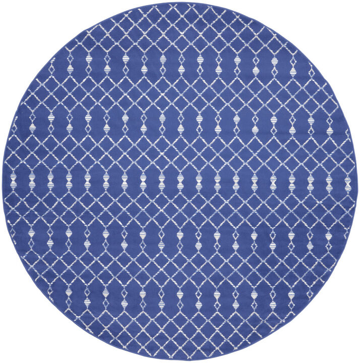 HomeRoots Geometric Round Rug