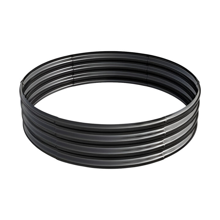 Tall Round Raised Garden Bed, Metal Planter Box for Vegetables, Flowers & Herbs