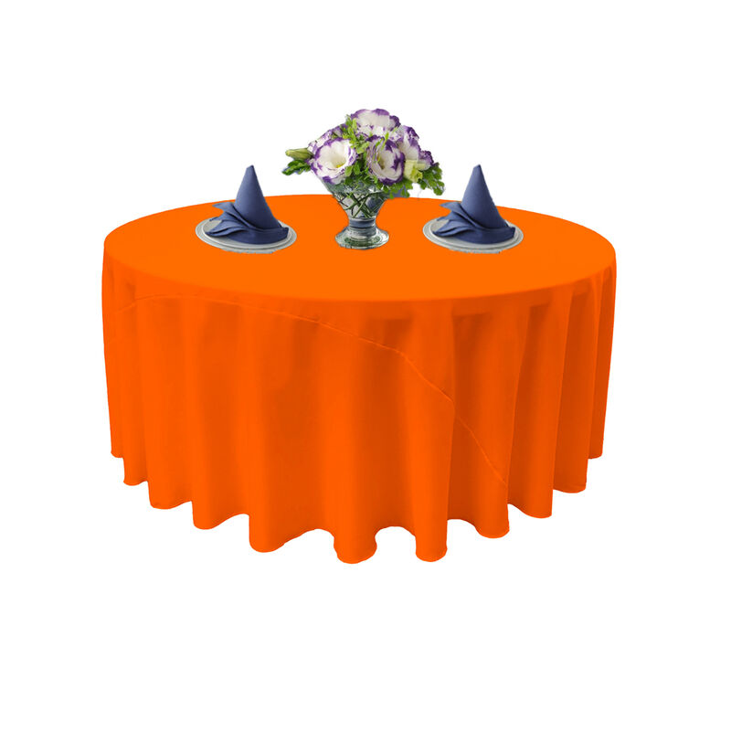 Round Polyester Poplin Tablecloth for Weddings, Parties and Banquet Tables image number 1