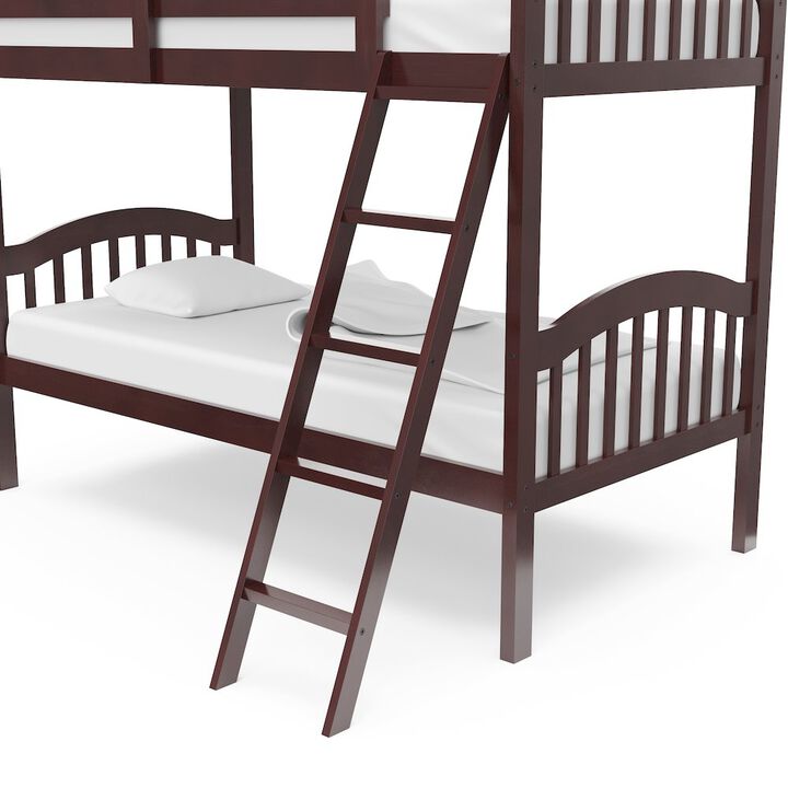 Storkcraft Long Horn Twin-Over-Twin Bunk Bed (Espresso)