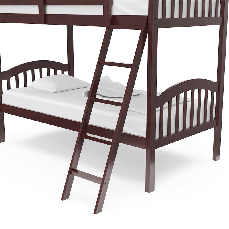 Storkcraft Long Horn Twin-Over-Twin Bunk Bed (Espresso)