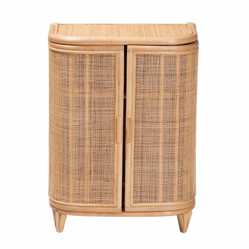 Bali & Pari Yanka Bohemian Natural Rattan Storage Cabinet