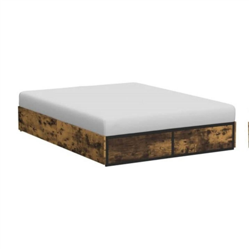Metal Wood Platform Bed Frame with 4 Storage Drawers