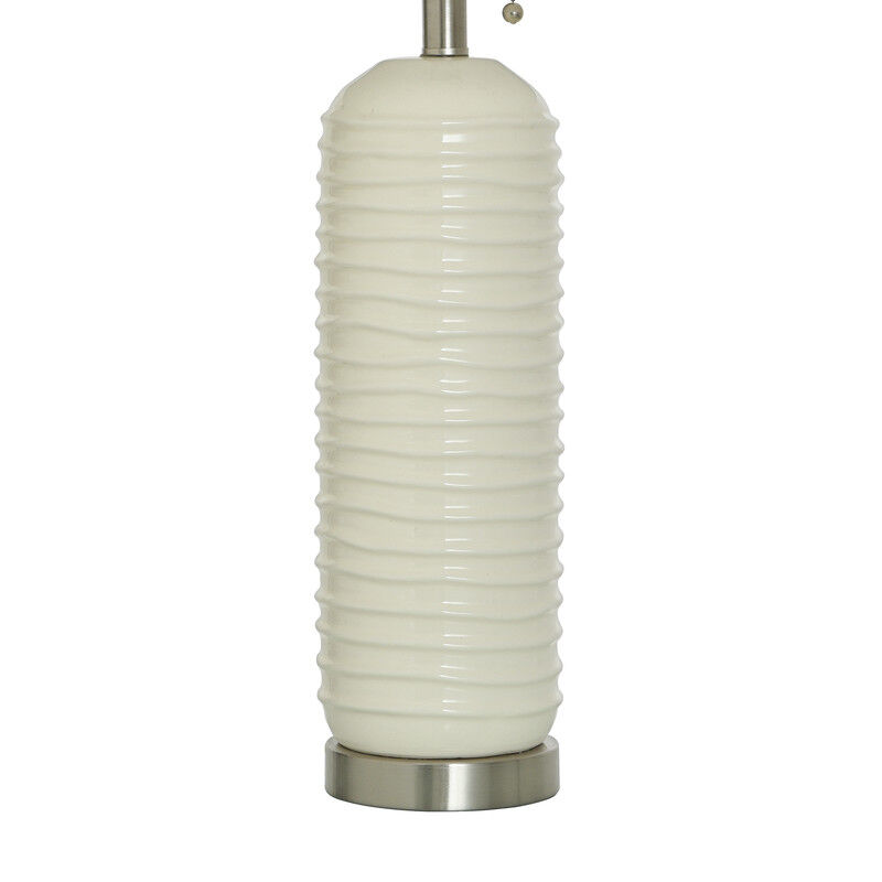 Coastal Sand Ridge Ceramic Lamp