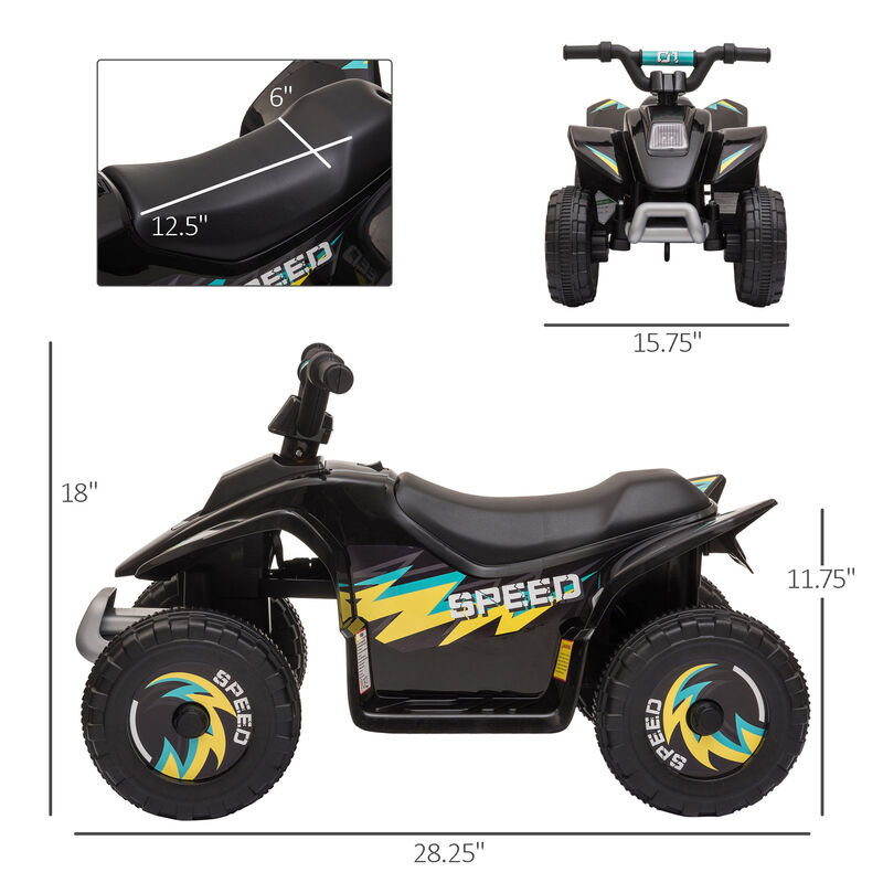 BreeBe 6V Kids ATV 4-Wheeler Ride on Car, Electric Motorized Quad Battery Powered Vehicle with Forward/Reverse Switch image number 2