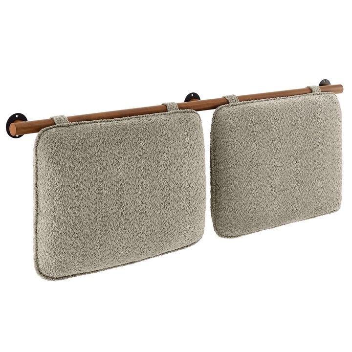 Anela Wall-Mounted Chenille Upholstered Queen Headboard