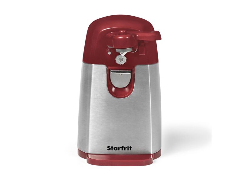 Starfrit - Electric Can Opener with Bottle Opener and Knife Sharpener, Red image number 3