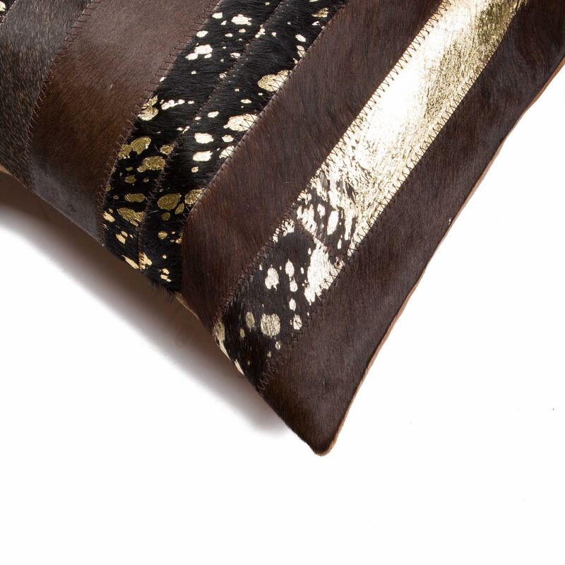 Unique Pair of Cowhide Throw Pillows for Stylish Home Decoration