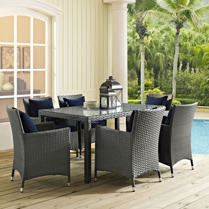 Modway - Sojourn 59" Outdoor Patio Dining Table Chocolate