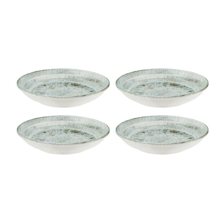 Odette dia.3.5" h:1" 2 oz. Round Decorated Porcelain Bowl (Set of 4)