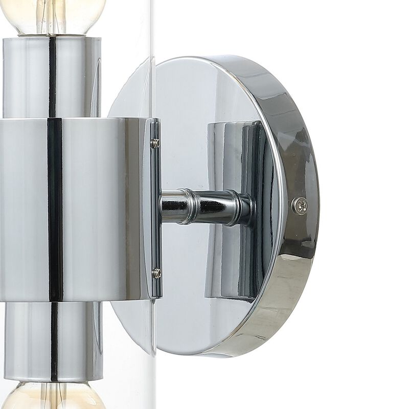 Quinn Mid Century Modern Iron/Acrylic LED Sconce image number 7