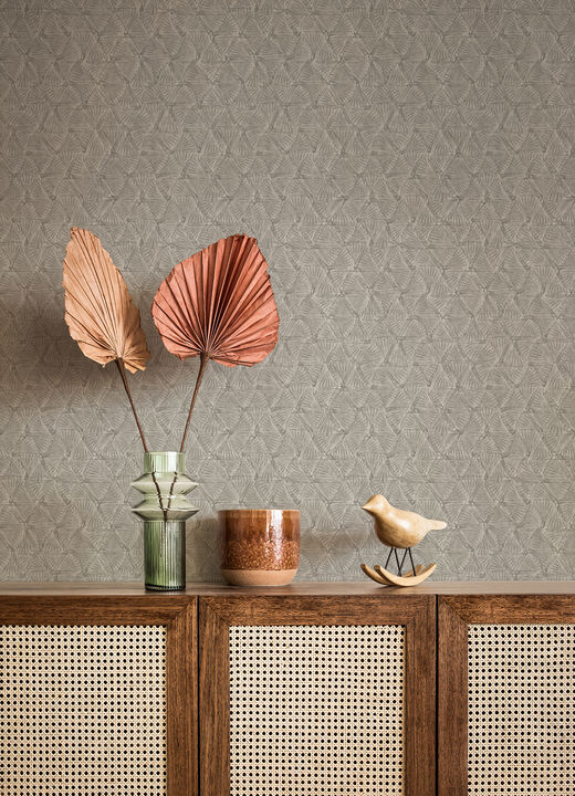 Wright Pewter Textured Triangle Wallpaper (Set of 2)