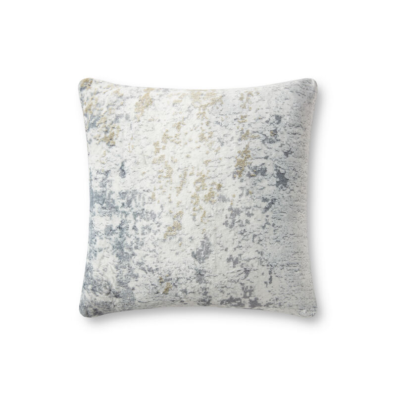 PLL0063 Grey/Multi 18"x18" Down Pillow