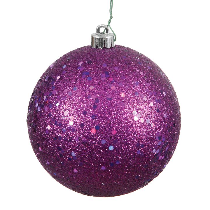 Vickerman Plum Sequin Ball Drilled Cap -