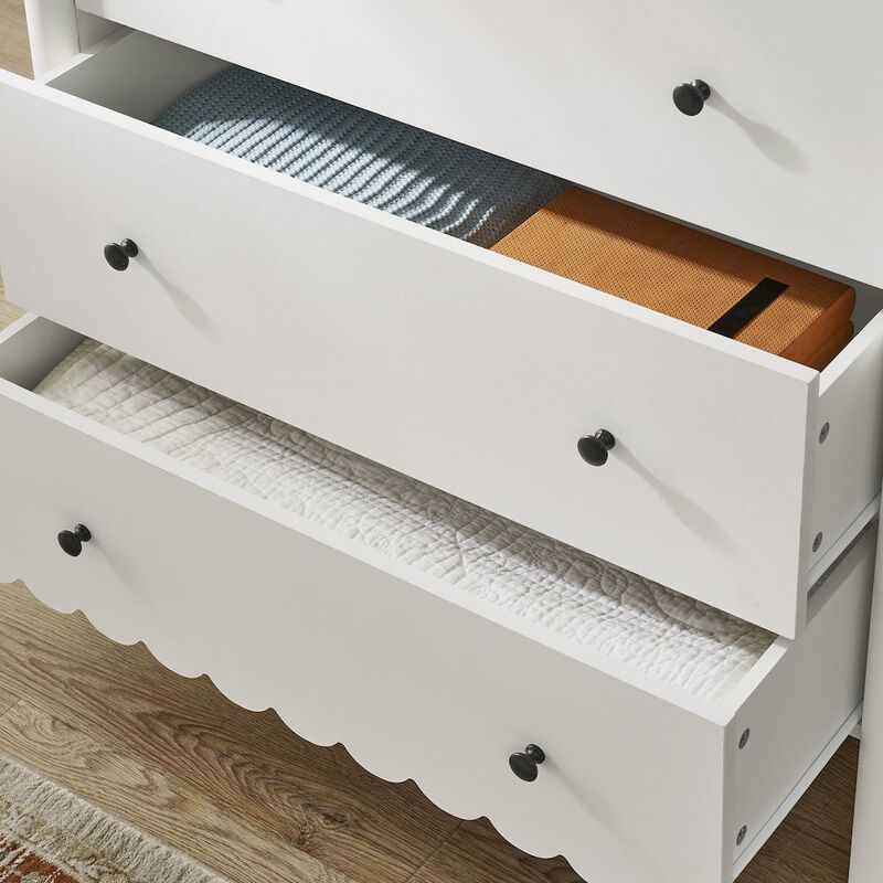 Emmeline Scalloped 5-Drawer Chest image number 7