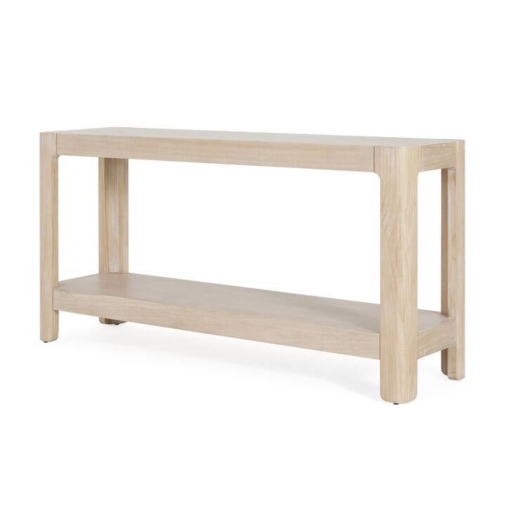 Merax Mirod Modern Farmhouse Console Table Elegant Minimalist Design Premium Wood Veneer Rounded Corners
