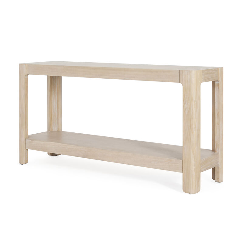 Merax Mirod Modern Farmhouse Console Table Elegant Minimalist Design Premium Wood Veneer Rounded Corners