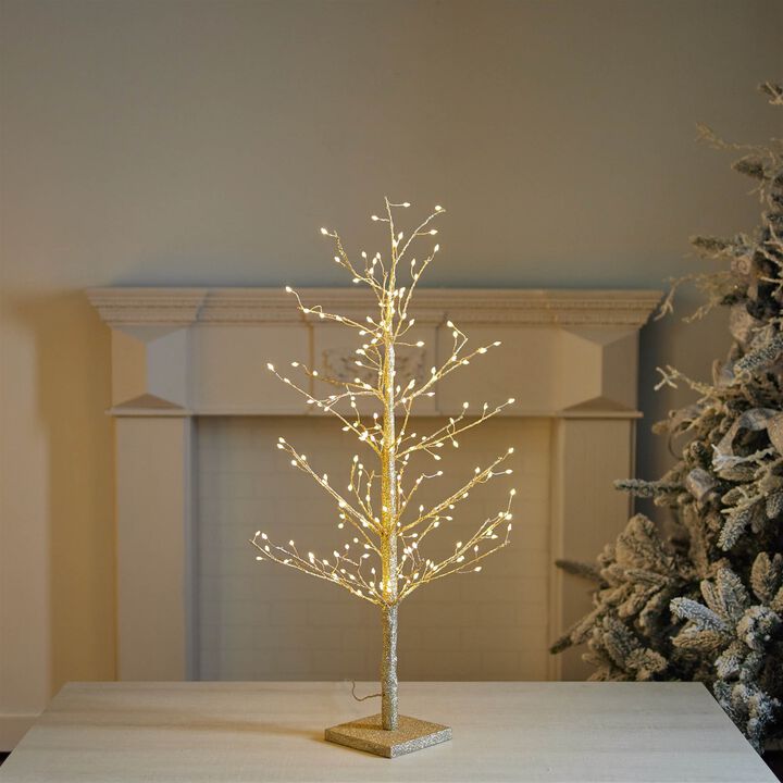 LED Branch Tree – Festive Light-Up Twig Tree for Christmas Tabletop or Indoor Seasonal Decor