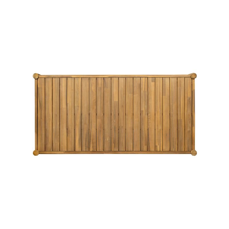 Kekges Outdoor Acacia Wood Dining Set image number 5