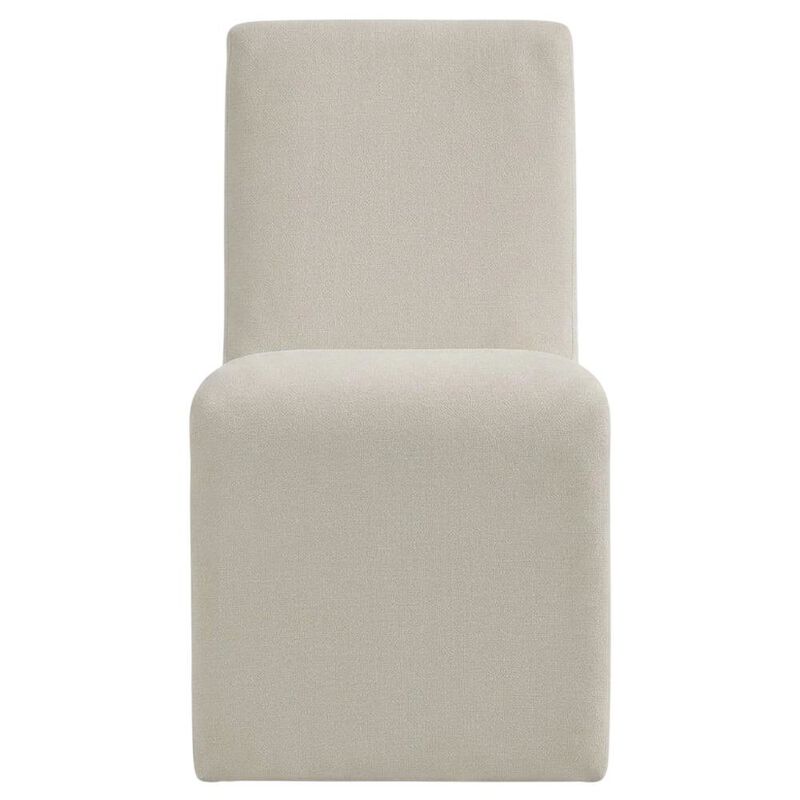 Wooden Upholstered Dining Side Chair with Cushioned Seat, Slate Blue image number 0