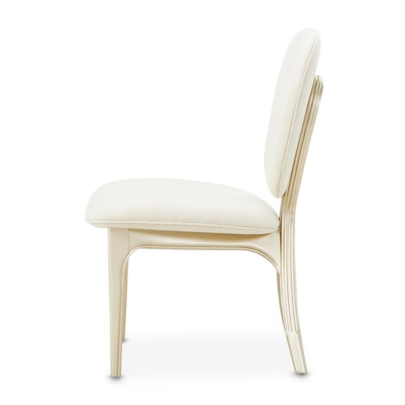 Michael Amini Camellia Field Vanity Chair - Caramel image number 7