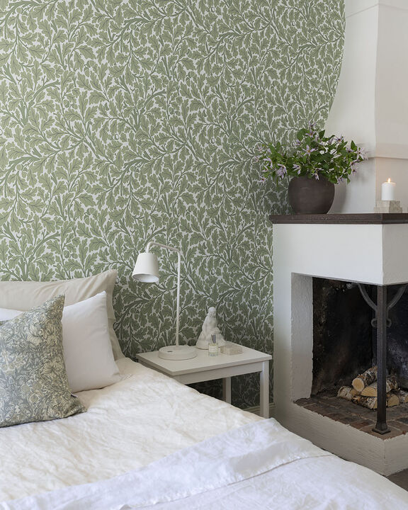 Oak Tree Green Leaf Wallpaper
