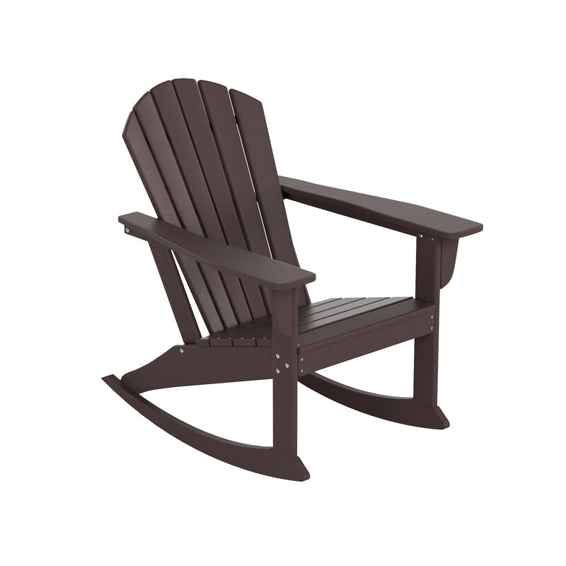 WestinTrends Outdoor Patio Adirondack Rocking Chair