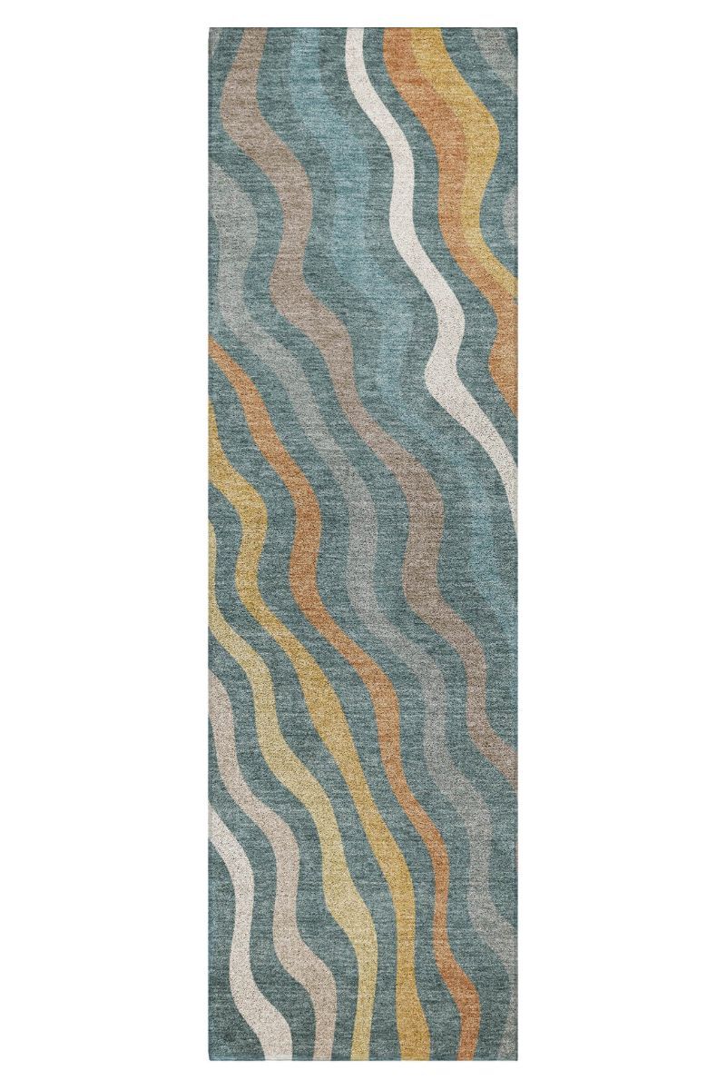 Kenner KN4 Teal 9' x 12' Rug image number 10