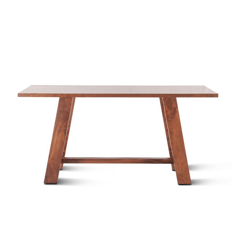 World Interiors Stavanger 75 Gathering Table in Cinnamon Brown Finish