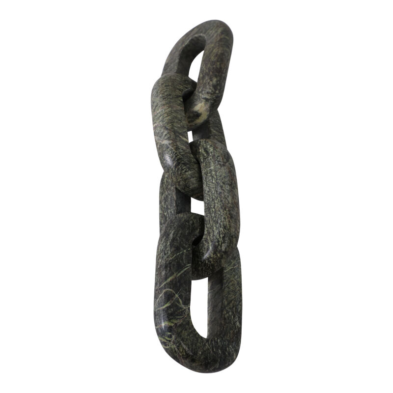 14x3" 4-link Marble Chain, Forest Green image number 2