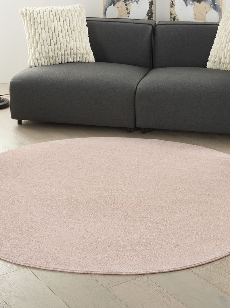 Nourison Essentials NRE01 Pink 6' x Round Rug image number 7