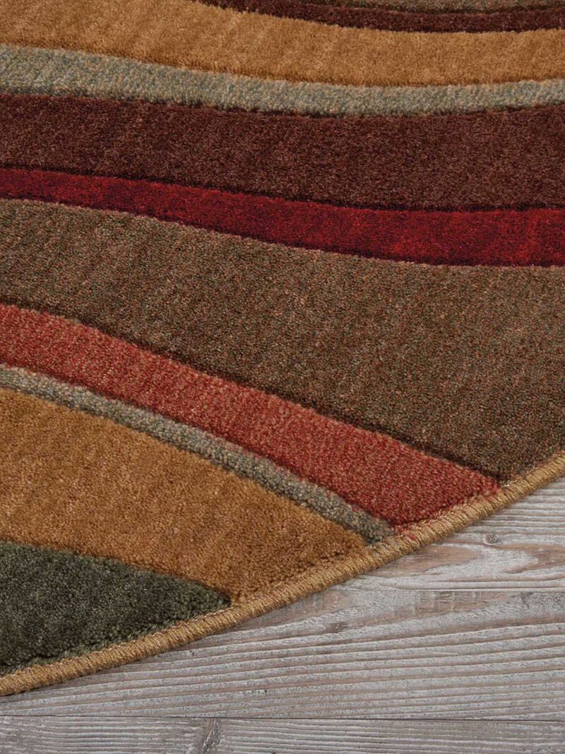 Somerset ST81 Multicolor 5'6" x Round Rug