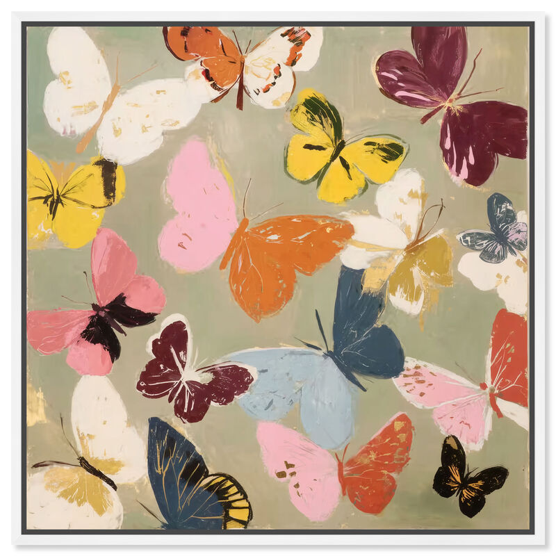 Soft Flutter II Animals Canvas Print by Art Remedy image number 0
