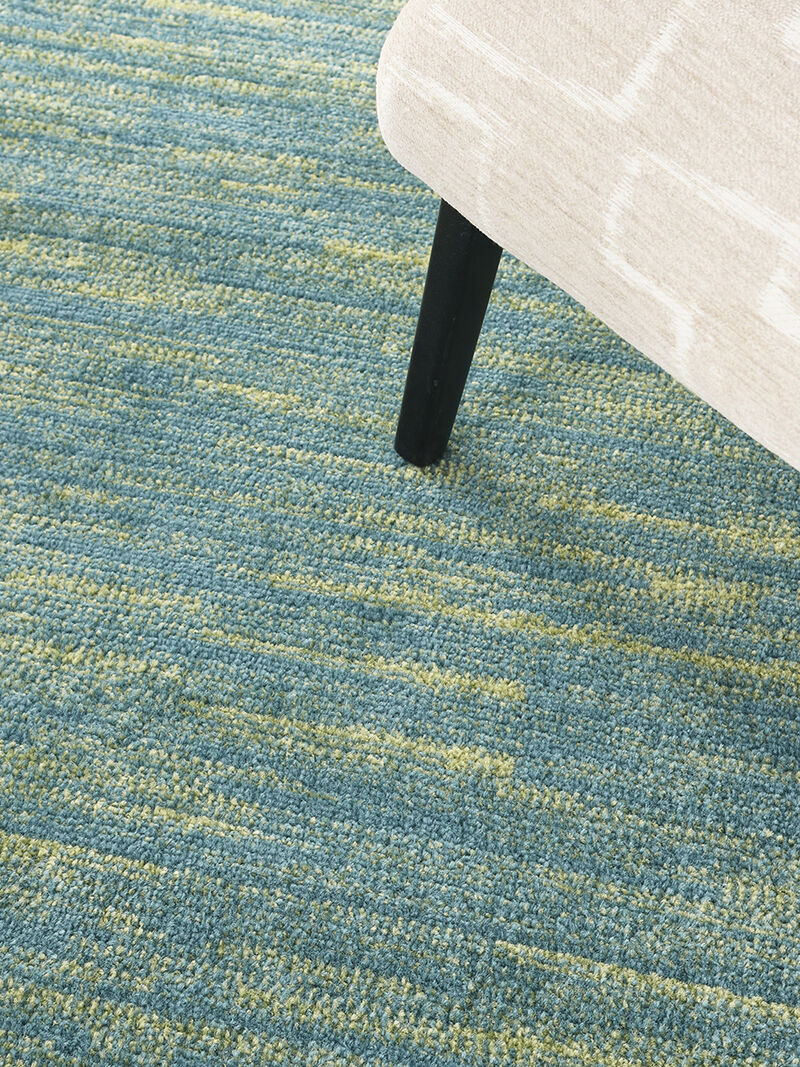 Nourison Essentials NRE01 Blue/Green 6' x Round Rug image number 8