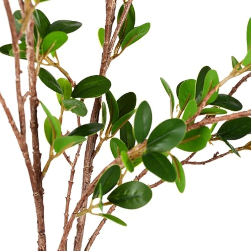 120 Piece Silver Artificial Eucalyptus Flower Stems Wedding Centerpiece Decor image number 3