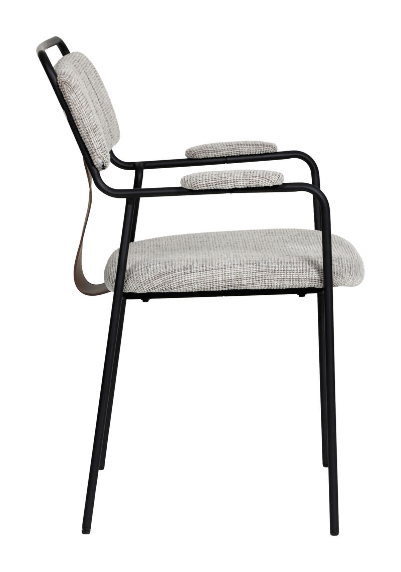 Couva Dining Chair (Set of 2) Gray Tweed