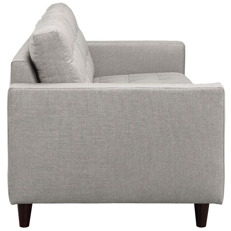 Empress Upholstered Fabric Sofa Gray EEI-1011-LGR