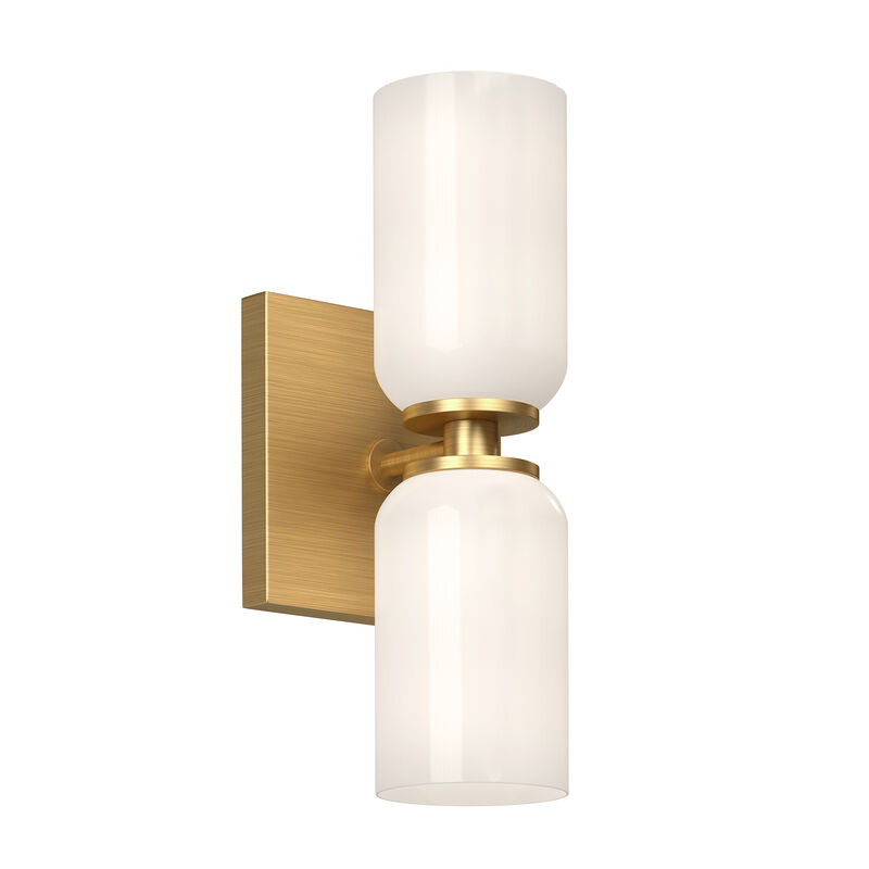 Nola 12-in 2 Lights Damp-Rated Wall Sconce image number 0