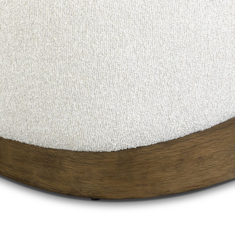 Domina Kale Green Boucle Ottoman image number 3