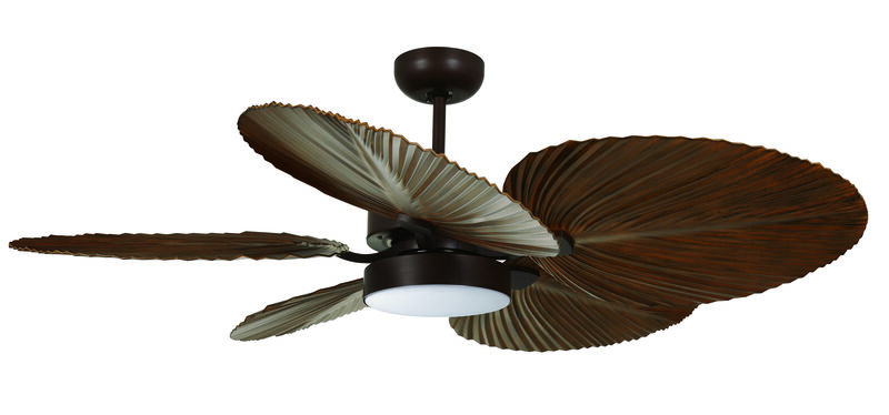 Lucci Air Bali 52" Outdoor Indoor/Outdoor Ceiling Fan with Light and Remote, Ceiling Fan with Lights, Damp Rated, Energy Efficient DC Motor image number 0