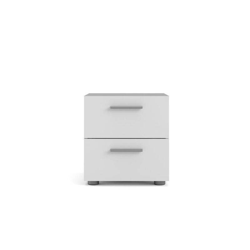 Tvilum Austin 2 Drawer Nightstand, White