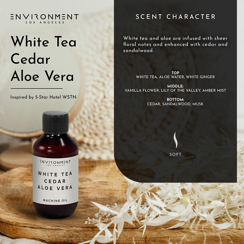 ENVIRONMENT 2oz Machine Diffusing Oil Inspired by Westin Hotel® - White Tea | Cedar | Aloe Vera