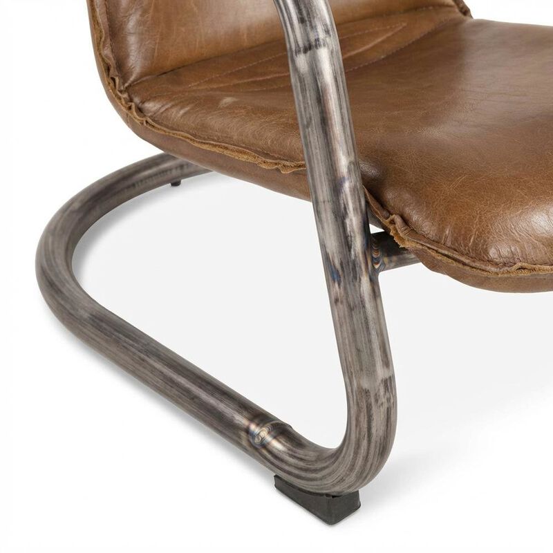Starlight Canyon Home Leather Upholstered Counter Stool with Footrest, Bar Chair, Brushed Nickel image number 3
