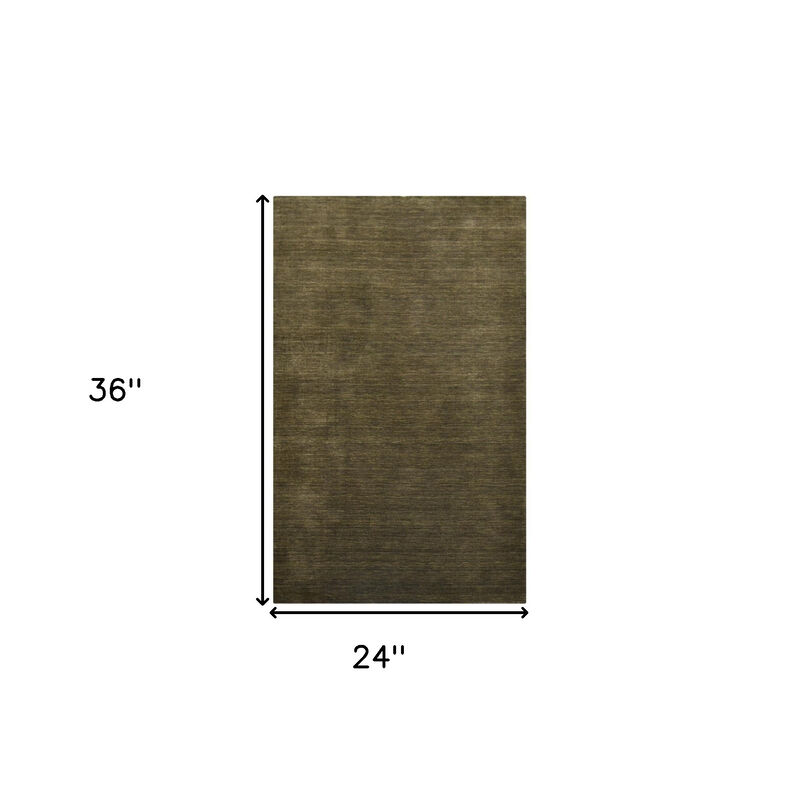 HomeRoots Wool Hand Woven Area Rug image number 5