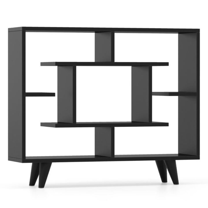 Hivvago Geometric Bookcase with Anti-Tipping Kit and Storage Shelving Unit