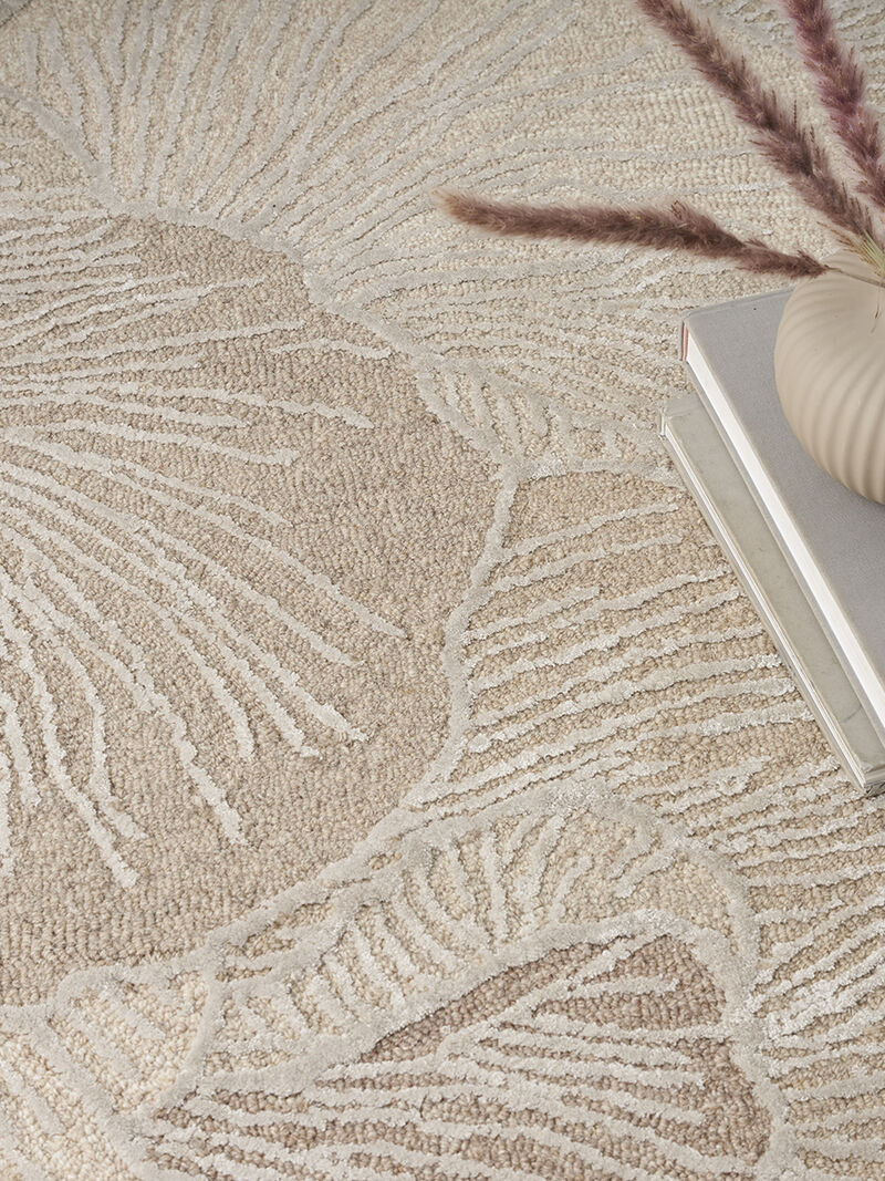 Avra AVR01 Taupe 3'9" x 5'9" Rug image number 6