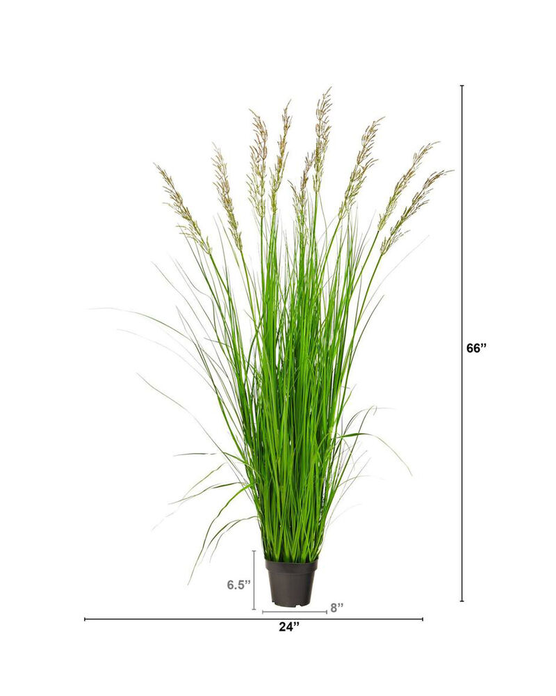 Nearly Natural 5.5-in Plum Grass Artificial Plant image number 3