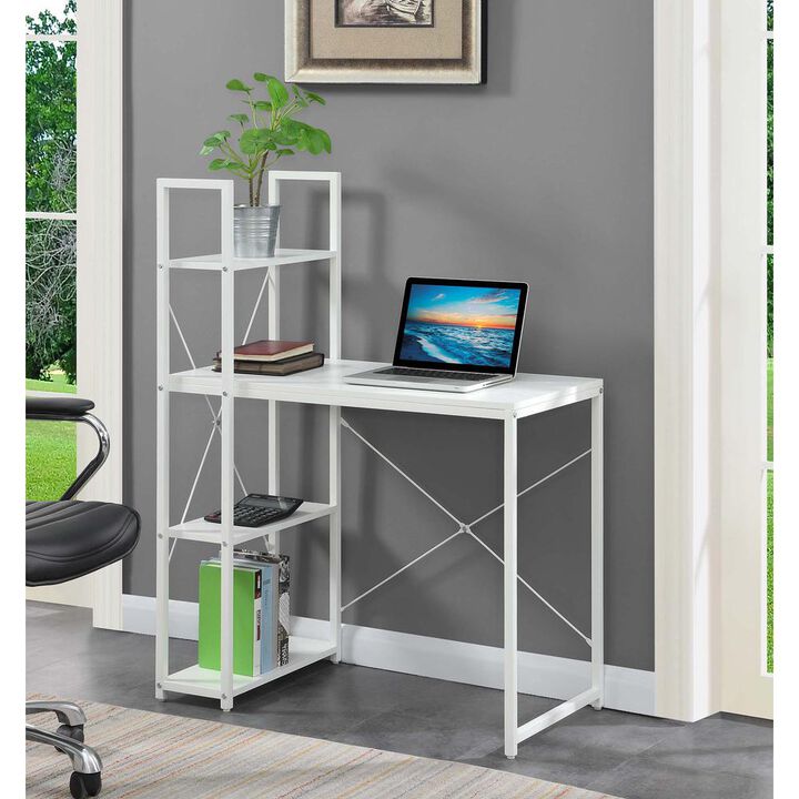 Convenience Concepts Designs2Go Office Workstation with Shelves, R4-0558