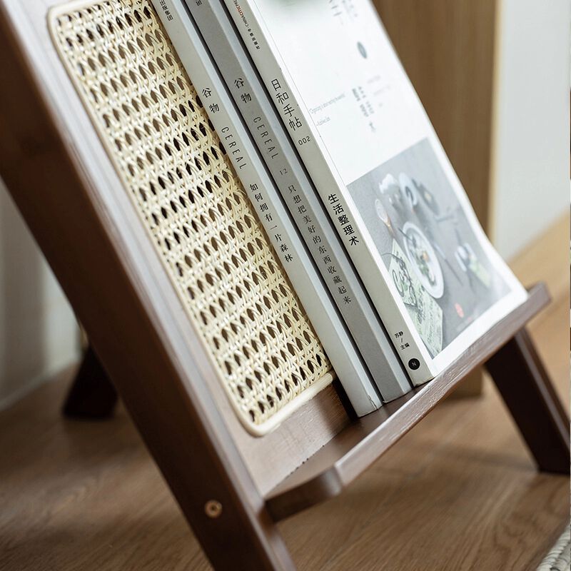 Geswek Rattan Nightstand Side Table image number 8