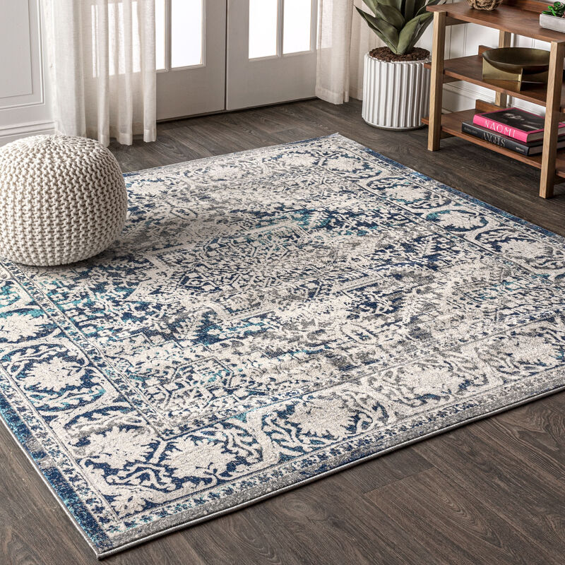 Modern Persian Vintage Medallion Area Rug